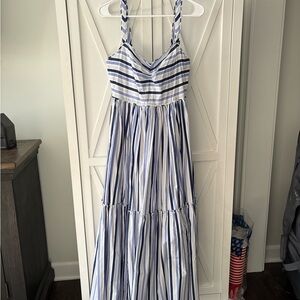 NWT J Crew Striped Cotton Maxi Dress size 4
